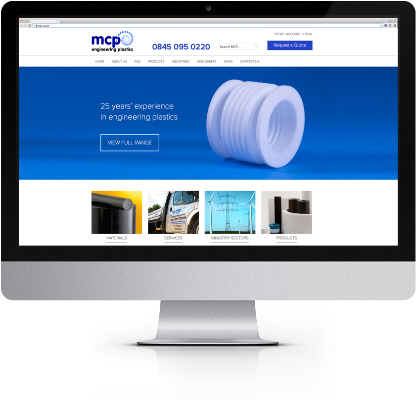 Engineering Plastics Website Design for MCP - Project Image