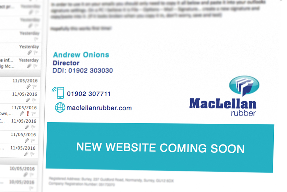 Maclellan Email Footer Design