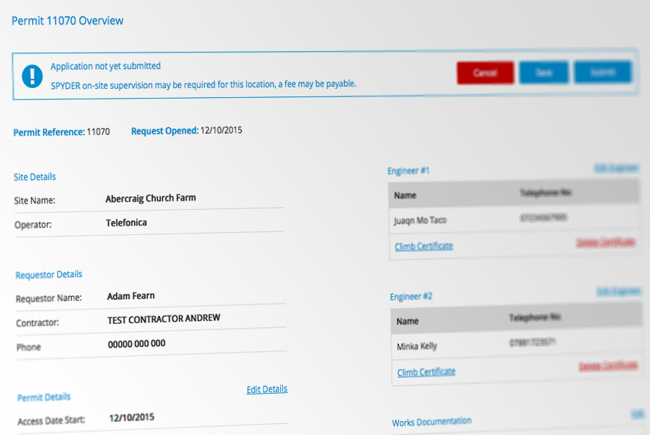 Complex detail UI design for Freshwave Sites
