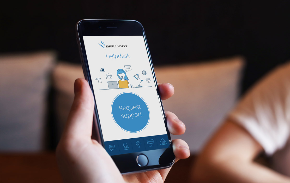 Brilliants client support mobile application